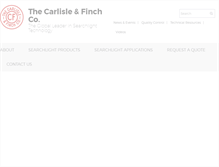 Tablet Screenshot of carlislefinch.com